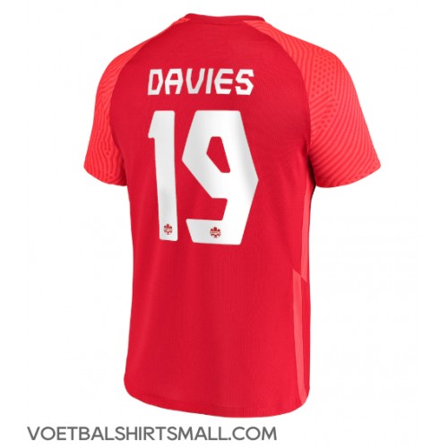 Canada Alphonso Davies #19 Voetbalkleding Thuisshirt WK 2022 Korte Mouwen